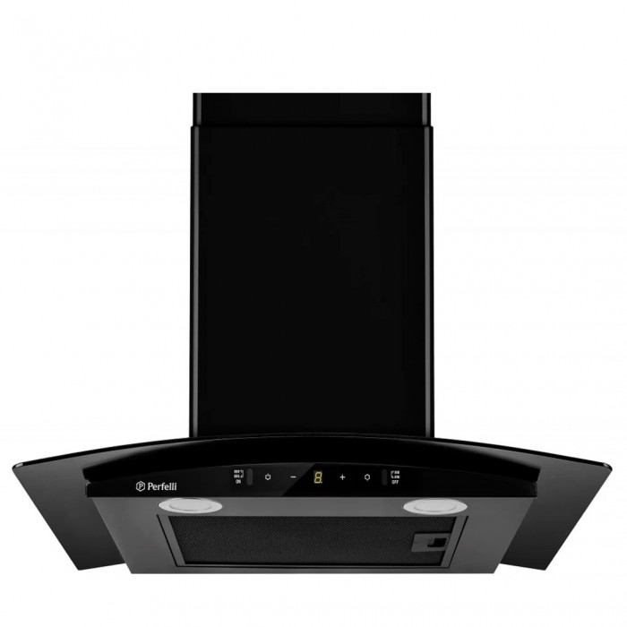 Витяжка декоративна зі склом Perfelli GRASSI 6PWB NERO