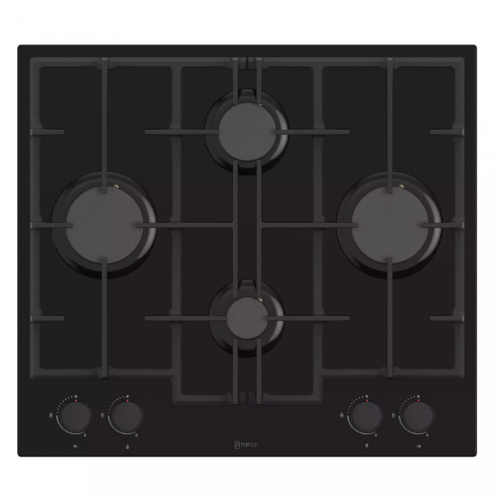 Газовая поверхность на стекле PERFELLI PERLA G60C NERO