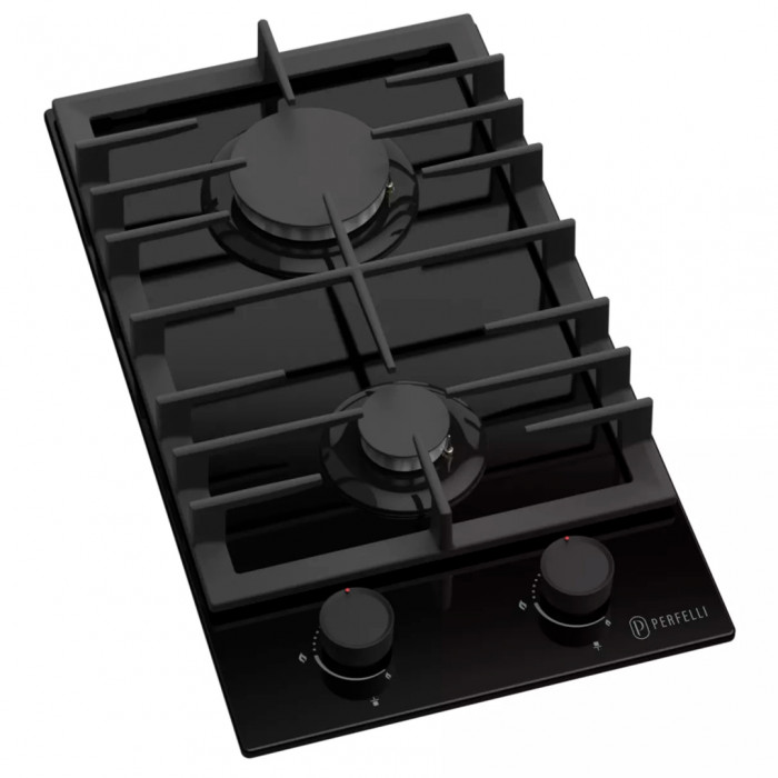 Газова поверхня на склі PERFELLI DIAMOND G39C NERO