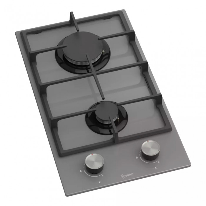 Газовая поверхность на стекле PERFELLI PERLA G32C GRIGIO