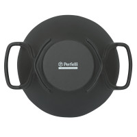 Чугунная сковорода гриль WOK Perfelli 5655 28 см