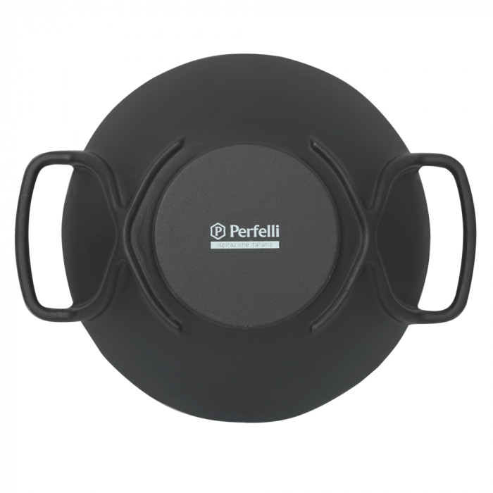 Чавунна сковорода гриль WOK Perfelli 5655 28 см