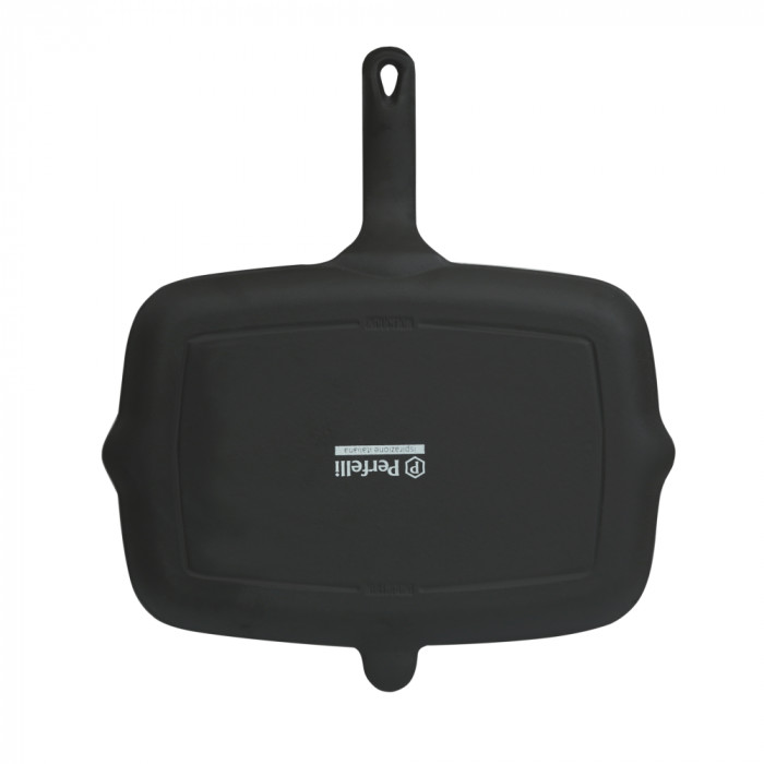 Чавунна плоска сковорода гриль Perfelli 6459 32х22 см