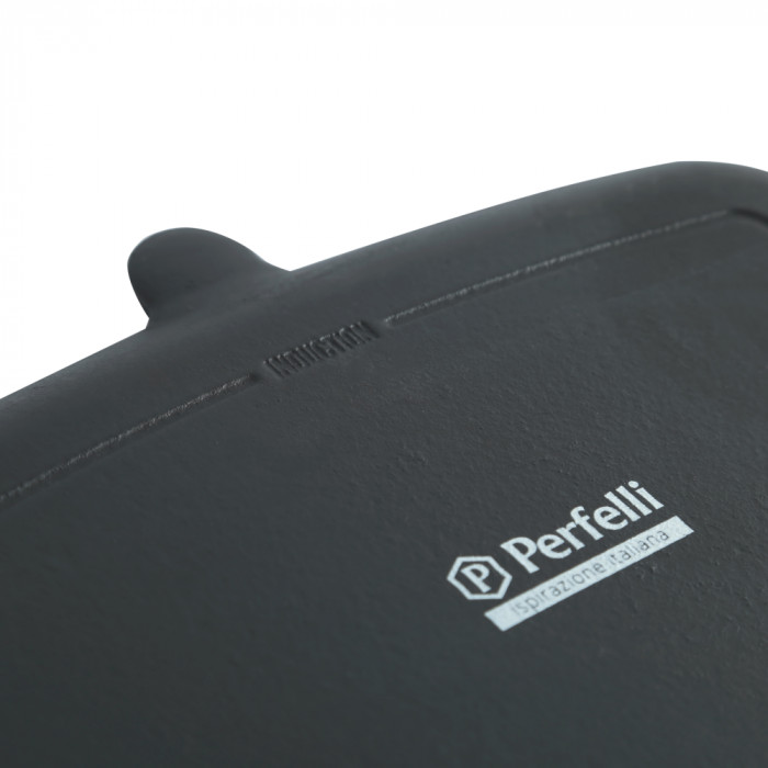 Чавунна плоска сковорода гриль Perfelli 6459 32х22 см