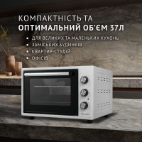 Электрическая печь Perfelli TRIMO 37 WHITE