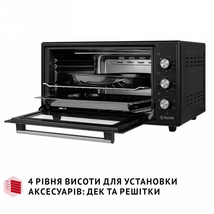 Электрическая печь Perfelli TRIMO 48 BLACK