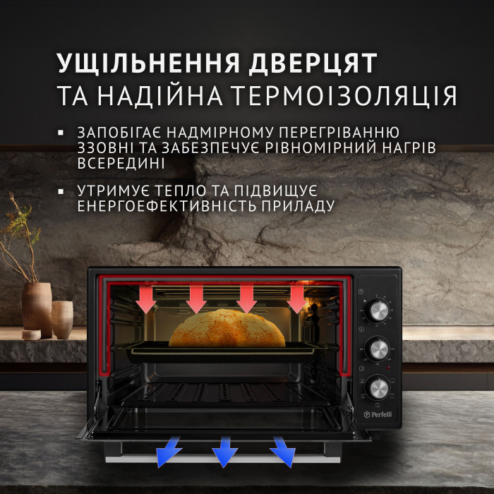 Электрическая печь Perfelli TRIMO 48 BLACK