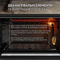 Электрическая печь Perfelli TRIMO 48 BLACK