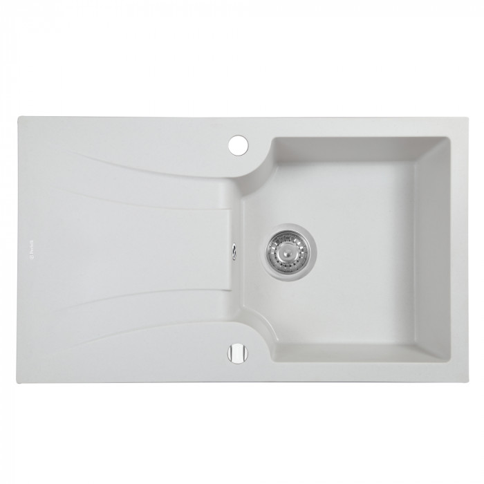 Мойка гранитная кухонная Perfelli FELICINETTO PGF 114-78 WHITE