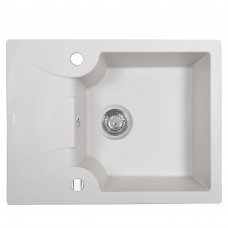 Мийка кухонна гранітна Perfelli FELICITA PGF 134-60 WHITE