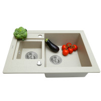 Мойка гранитная кухонная Perfelli GRANZE PGG 506-67 LIGHT BEIGE