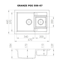 Мойка гранитная кухонная Perfelli GRANZE PGG 506-67 LIGHT BEIGE