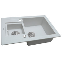 Мойка гранитная кухонная Perfelli GRANZE PGG 506-67 WHITE