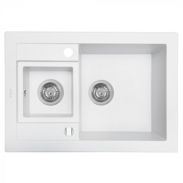 Мийка кухонна гранітна Perfelli GRANZE PGG 506-67 WHITE