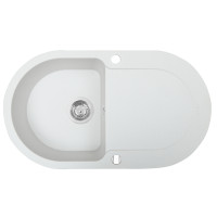 Мийка кухонна гранітна Perfelli IZETTA OGI 114-78  WHITE