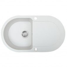 Мийка кухонна гранітна Perfelli IZETTA OGI 114-78  WHITE