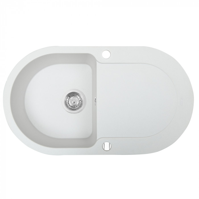 Мийка кухонна гранітна Perfelli IZETTA OGI 114-78 WHITE