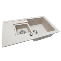 Мойка гранитная кухонная Perfelli PIERRA PGP 536-78 LIGHT BEIGE