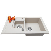 Мойка гранитная кухонная Perfelli PIERRA PGP 536-78 LIGHT BEIGE