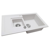 Мойка гранитная кухонная Perfelli PIERRA PGP 536-78 WHITE