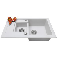 Мойка гранитная кухонная Perfelli PIERRA PGP 536-78 WHITE