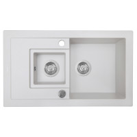 Мийка кухонна гранітна Perfelli PIERRA PGP 536-78  WHITE