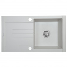 Мийка кухонна гранітна Perfelli TINETTO PGT 114-76 WHITE