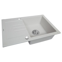Мойка гранитная кухонная Perfelli TINO PGT 134-66 WHITE