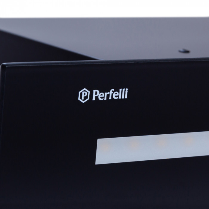 Витяжка повновбудована Perfelli BISP 6873 BL LED Strip GLASS