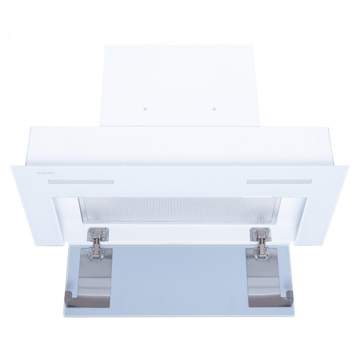 Витяжка повновбудована Perfelli BISP 6873 WH LED Strip GLASS