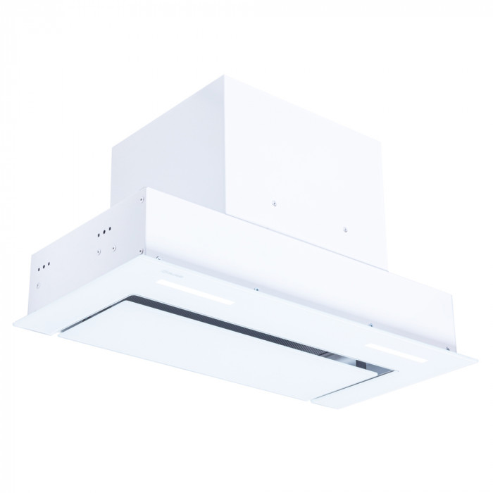 Витяжка повновбудована Perfelli BISP 6873 WH LED Strip GLASS