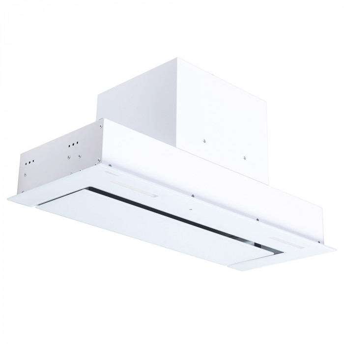Витяжка повновбудована Perfelli BISP 7873 WH LED Strip GLASS