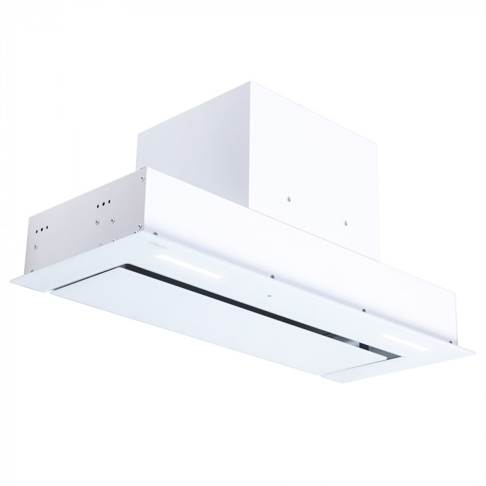 Витяжка повновбудована Perfelli BISP 7873 WH LED Strip GLASS