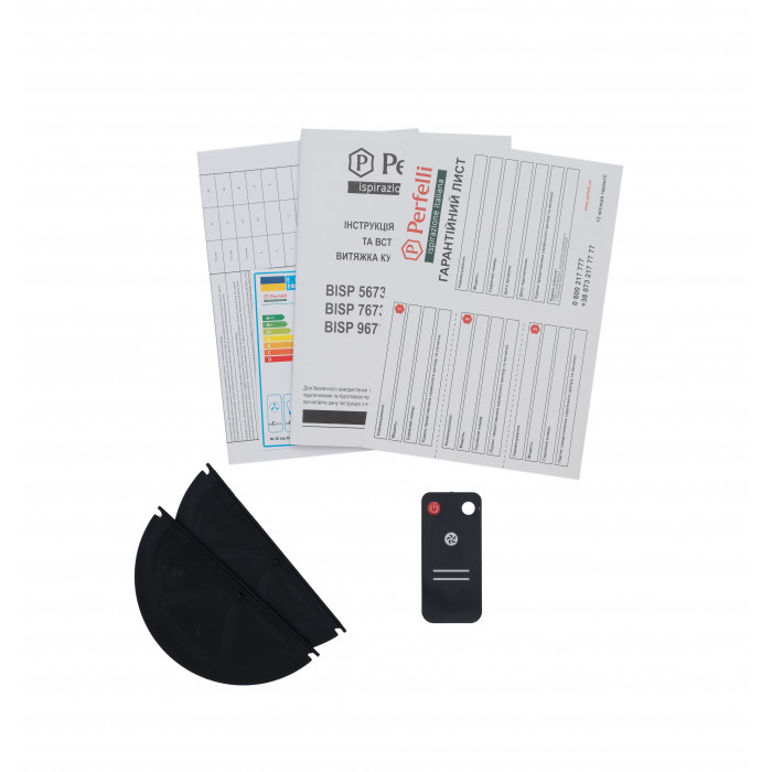 Витяжка повновбудована Perfelli BISP 9673 WH 1000 LED Strip