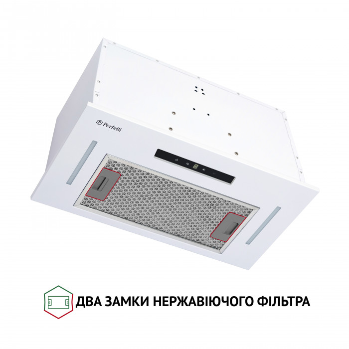 Витяжка повновбудована Perfelli BIS 5653 WH 1000 LED