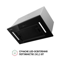 Витяжка повновбудована Perfelli BIS 5684 BL 1000 LED