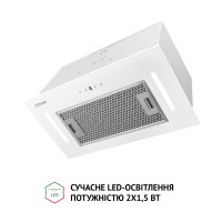 Витяжка повновбудована Perfelli BIS 5684 WH 1000 LED