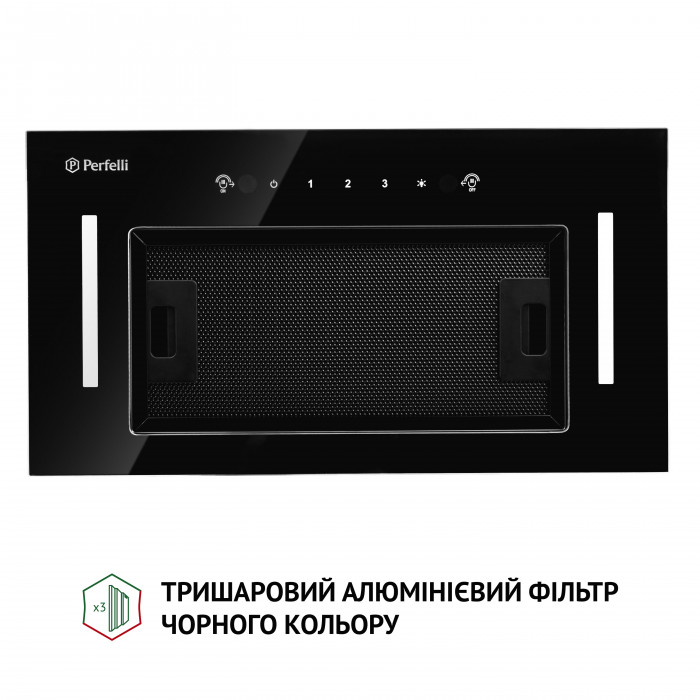 Витяжка повновбудована Perfelli BIS 58844 BL 1200 LED