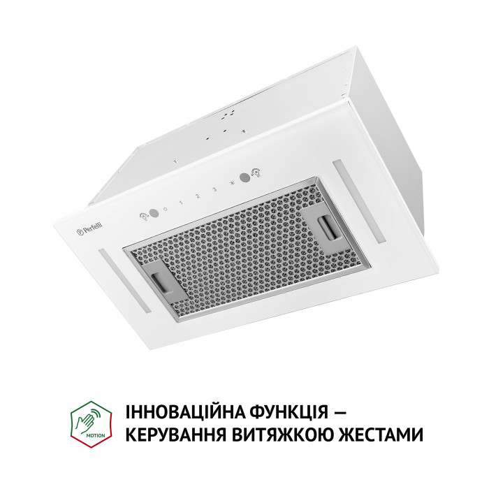 Витяжка повновбудована Perfelli BIS 58844 WH 1200 LED