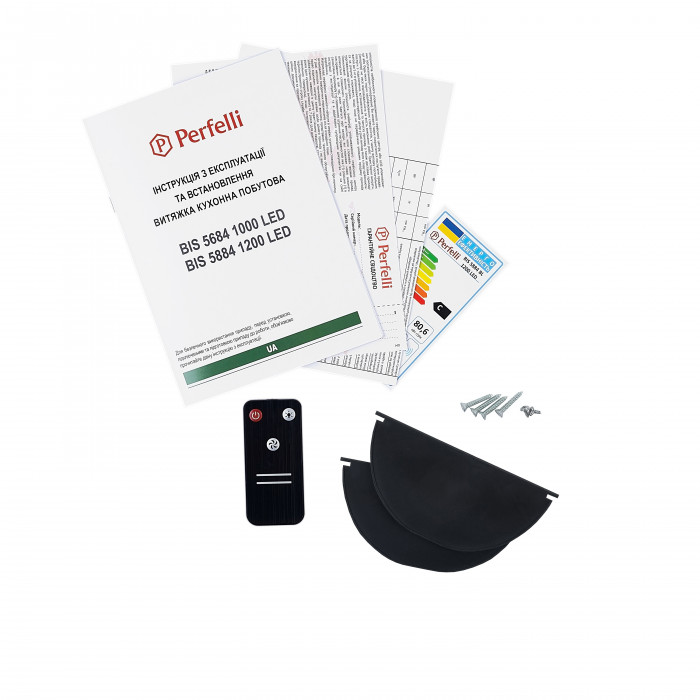 Витяжка повновбудована Perfelli BIS 5884 BL 1200 LED