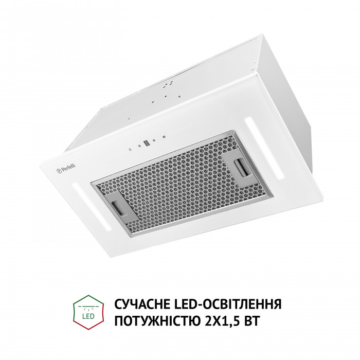 Витяжка повновбудована Perfelli BIS 5884 WH 1200 LED