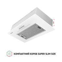 Витяжка повновбудована Perfelli BI 5256 WH 700 LED