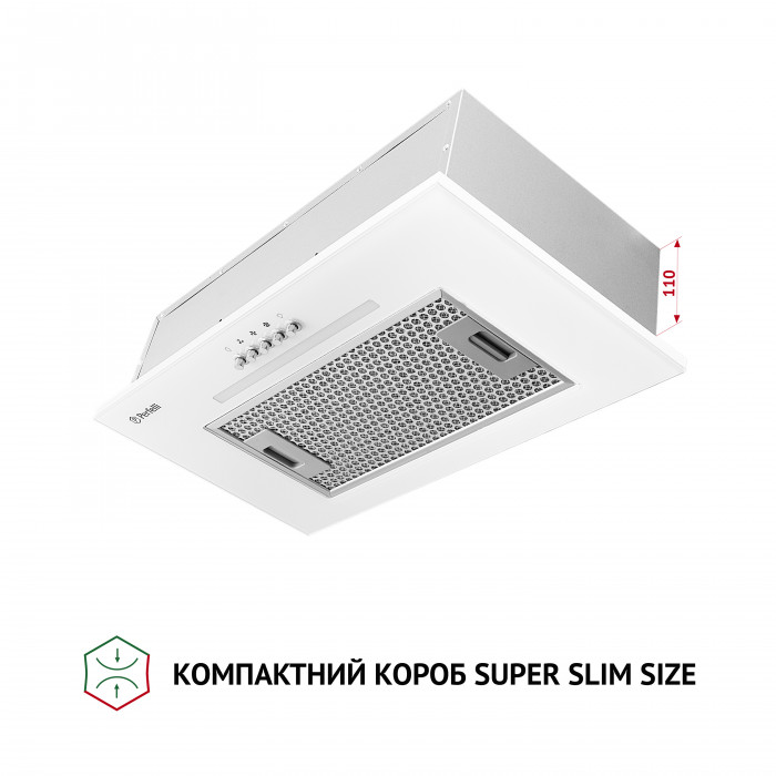 Витяжка повновбудована Perfelli BI 5256 WH 700 LED