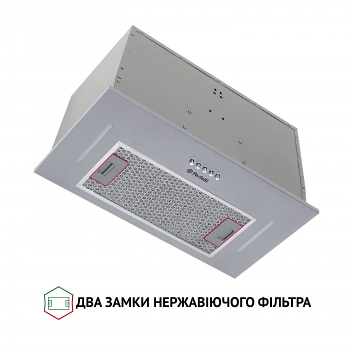 Витяжка повновбудована Perfelli BI 5453 I 850 LED Strip