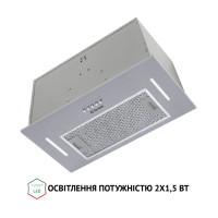 Витяжка повновбудована Perfelli BI 5453 I 850 LED Strip