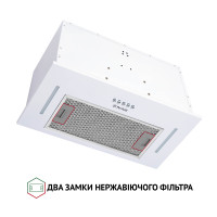Витяжка повновбудована Perfelli BI 5453 WH 850 LED Strip