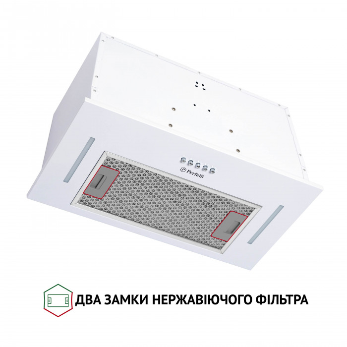 Вытяжка полновстраиваемая Perfelli BI 5453 WH 850 LED Strip
