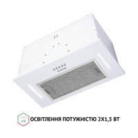 Витяжка повновбудована Perfelli BI 5453 WH 850 LED Strip