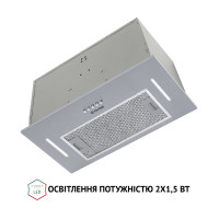 Витяжка повновбудована Perfelli BI 5653 I 1000 LED