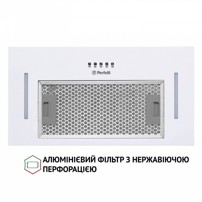 Витяжка повновбудована Perfelli BI 5653 WH 1000 LED
